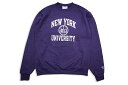 CHAMPION NYU CREWNECK SWEATSHIRT (PURPLE:ARCH)チャンピオン/クルーネックスウェット/パープル