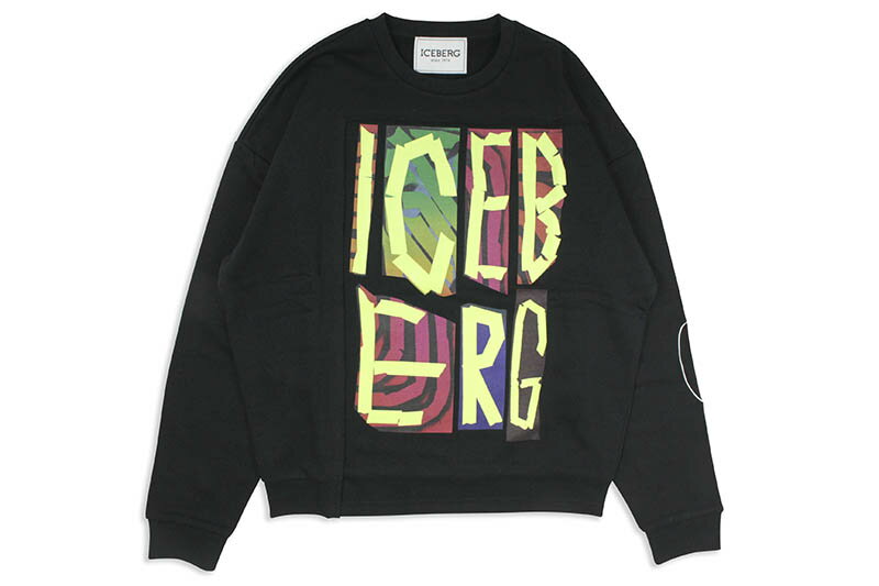 ICEBERG MULTICOLOR GRAPHICS SWEATSHIRT (BLACK)С/˥åȥ/֥å