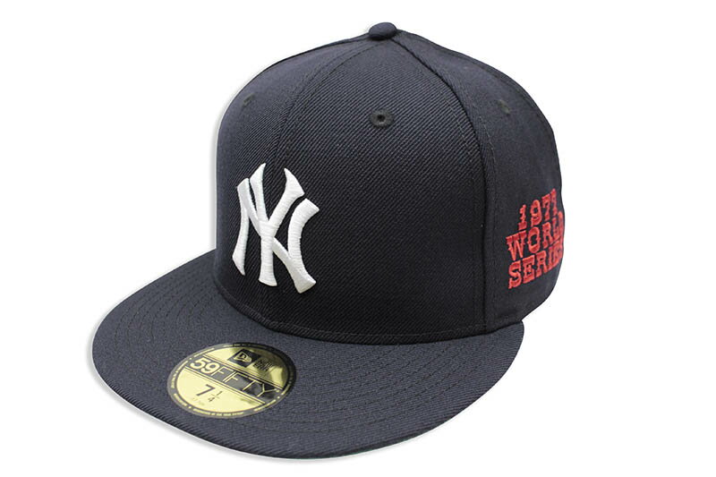 NEW ERA NEW YORK YANKEES 59FIFTY FITTED CAP (1977 WORLD SERIES SIDE PATCH/NAVY) 12712118˥塼/եåƥåɥå/ͥӡ