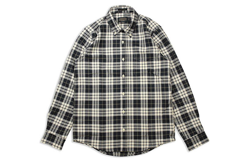 PENDLETON FITTED EVERGREEN MERINO SHIRT (RA464-11107:NAVY/WHITE PLAID)yhg/OX[u`FbNVc/lCrEzCgvCh