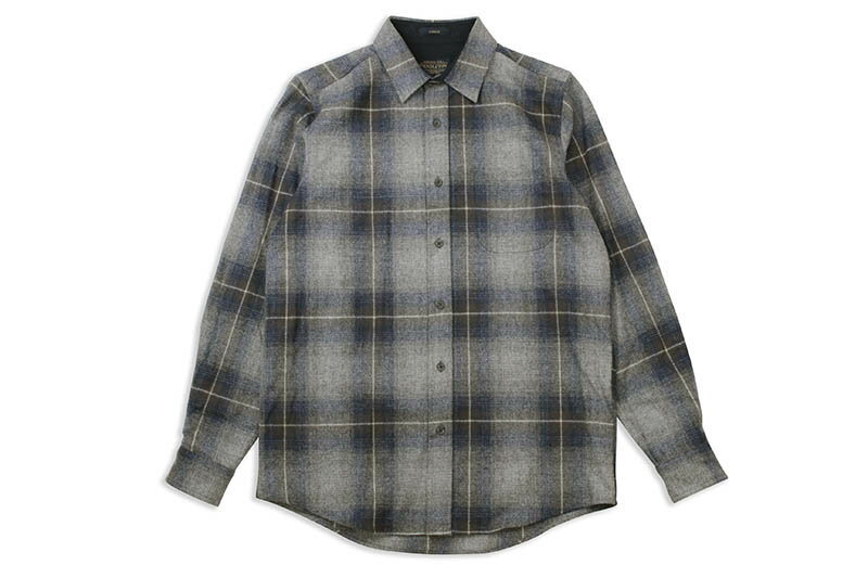 Rakuten - PENDLETON FITTED LODGE SHIRT (RA528-32311:GREY/NAVY/BROWN OMBRE)ペンドルトン/ロングスリーブチェックシャツ/グレイ×ネイビー×ブラウン×オンブル