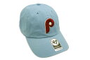 47 PHILADELPHIA PHILLIES '47 CLEAN UP CAP (COLUMBIA)フォーティーセブン/アジャスターキャップ/フィラデルフィアフィリーズ/メンズ/レディース/シンプル/男女兼用/サイズ調節