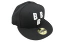 NEW ERA BIRMINGHAM BLACK BARONS BASIC 59FIFTY FITTED CAP (BLACK/WHITE)ニューエラ/フィッテッドニュ−エラキャップ/ブラック