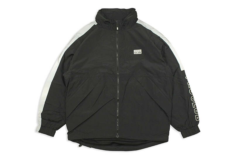 PRO CLUB FULL COURT WINDBREAKER JACKET (BLACK) 03PC0303 15PC0307プロクラブ/ウインドブレーカージャケット/ブラック