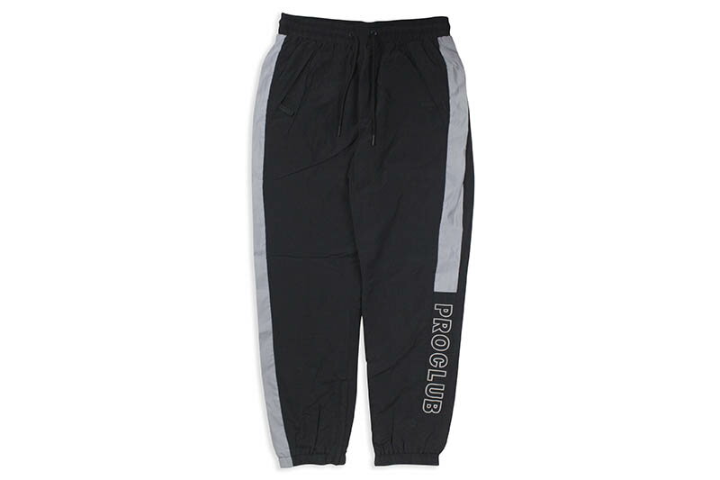 PRO CLUB FULL COURT WINDBREAKER PANTS (BLACKSILVER) 03PC0503 15PC0507...