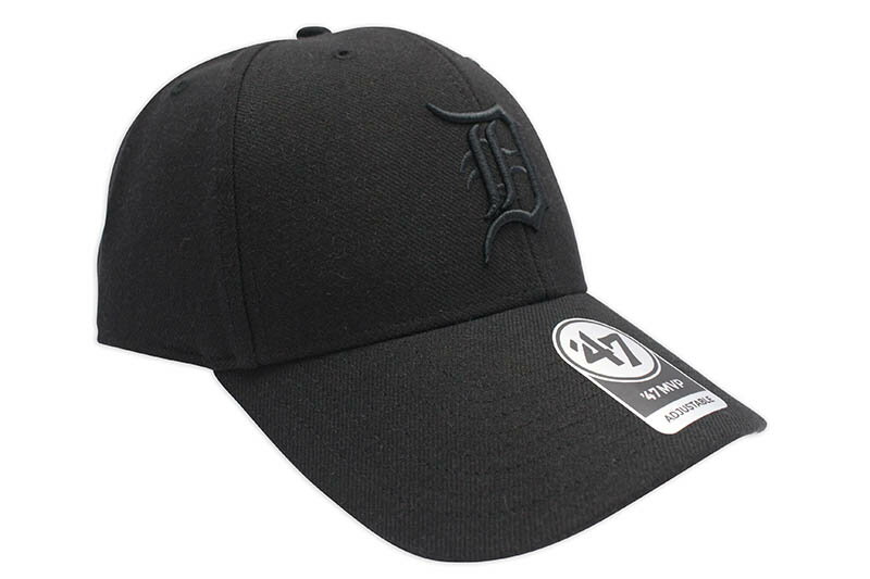 Rakuten - 47 DETROIT TIGERS '47 MVP CAP (BLACK TONAL) 14751324フォーティーセブン/アジャスターキャップ/デトロイトタイガース/メンズ/レディース/シンプル/男女兼用/サイズ調節