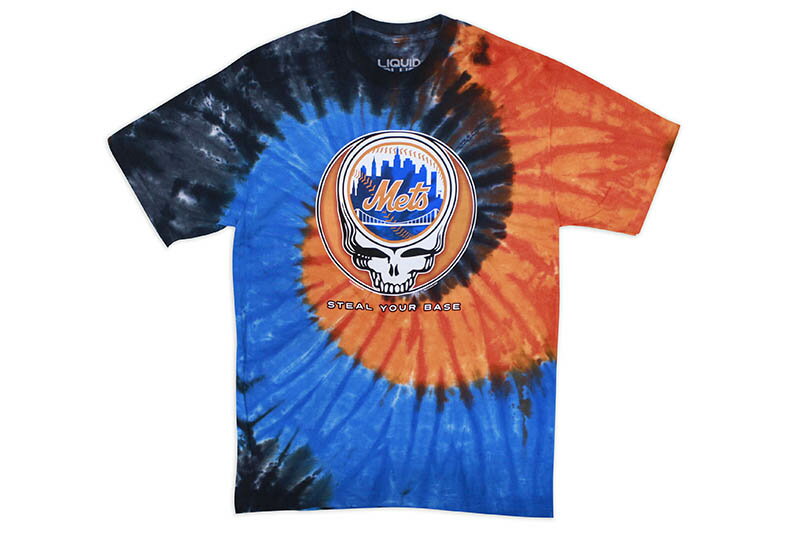 LIQUID BLUE NEW YORK METS STEAL YOUR BASE TIE-DYE T-SHIRTリキッドブルー/ショートスリーブティーシャツ