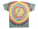 LIQUID BLUE GREATFUL DEAD VINTAGE RASTA SYF POLY-COTTON TIE-DYE T-SHIRTリキッドブルー/ショートスリーブティーシャツ