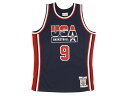 MITCHELL NESS AUTHENTIC JERSEY (TEAM USA/1992/MICHAEL JORDAN) AJY4S18414ミッチェル ネス/マイケルジョーダン/バスケジャージ/ドリームチーム/ネイビー