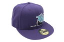 NEW ERA TAMPA BAY RAYS 59FIFTY FITTED CAP (SKY BLUE UNDER VISOR/PURPLE)ニューエラ/フィッ...