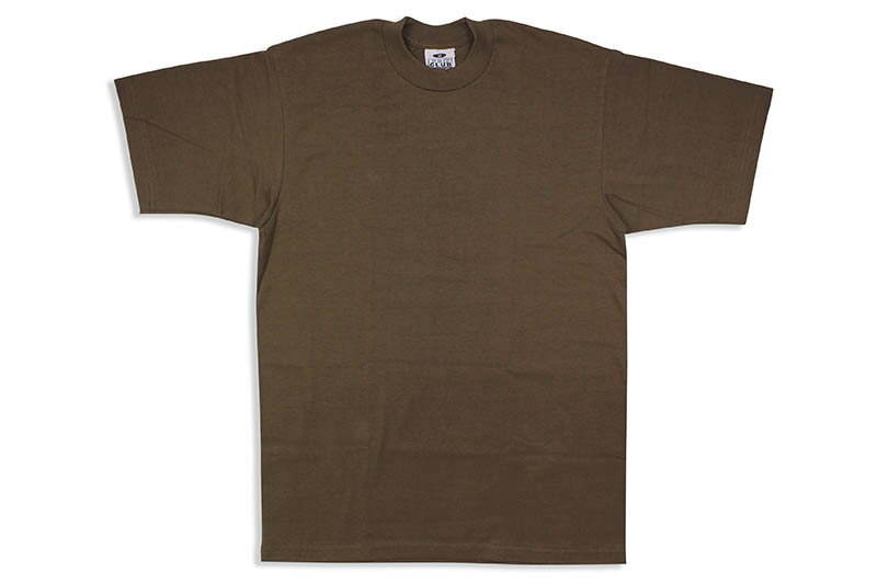 PRO CLUB HEAVYWEIGHT COTTON SHORT SLEEVE CREW NECK T-SHIRT (BROWN) 101プロクラブ/ショートスリーブTシャツ/ヘビーウェイト/メンズ/レディース/シンプル/アメリカサイズ/大きいサイズ/ゆったり/厚手/頑丈/無地/ブラウン