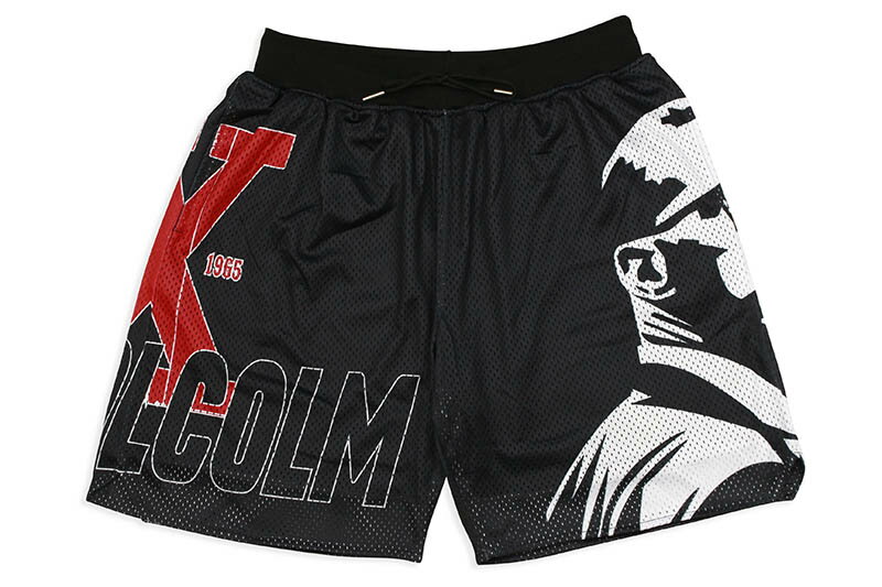 HEADGEAR CLASSICS MALCOLM X BASKETBALL SHORTS (HGC019-SHT-01:BLACK/RED)ヘッドギア?クラシックス/..