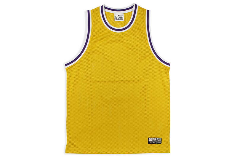 PRO CLUB CLASSIC BASKETBALL JERSEY (03PC0202:YELLOW)プロクラブ/バスケットボールジャージ/メンズ/シンプル/アメリカサイズ/大きいサイズ/イエロー