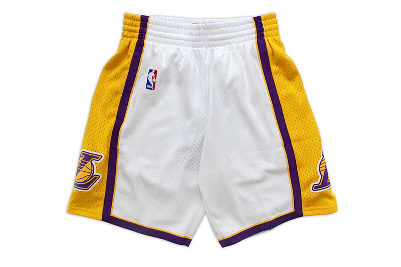 MITCHELL & NESS SWINGMAN MESH SHORTS (LOS ANGELES LAKERS/ROAD/2009-10:WHITE) SMSHAC19184ミッチェル&ネス/バスケットボールショーツ/ロサンゼルスレイカーズ/ホワイト 1