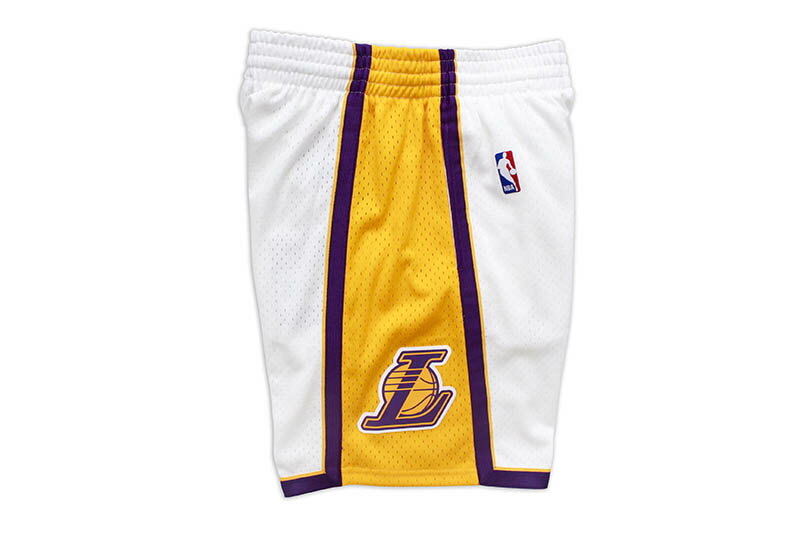 MITCHELL & NESS SWINGMAN MESH SHORTS (LOS ANGELES LAKERS/ROAD/2009-10:WHITE) SMSHAC19184ミッチェル&ネス/バスケットボールショーツ/ロサンゼルスレイカーズ/ホワイト 3