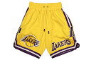 PRO STANDARD LOS ANGELES LAKERS TEAM SHORTS (BLL351639:YELLOW)プロスタンダード/ロサンゼルスレイカーズ/ワッペン/コットンショーツ/イエロー