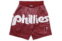 MITCHELL & NESS JUMBOTRON SUBLIMATED SHORTS (PHILADELPHIA PHILLIES/BURGUNDY) SHORAJ19079ミッチェル&ネス/ショーツ/フィラデルフィアフィリーズ/バーガンディー