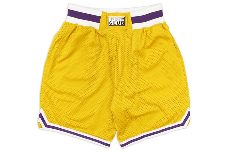 楽天GROW AROUND グロウアラウンドPRO CLUB CLASSIC BASKETBALL SHORTS （03PC0505:YELLOW）プロクラブ/バスケットボールショーツ/メンズ/シンプル/アメリカサイズ/大きいサイズ/イエロー