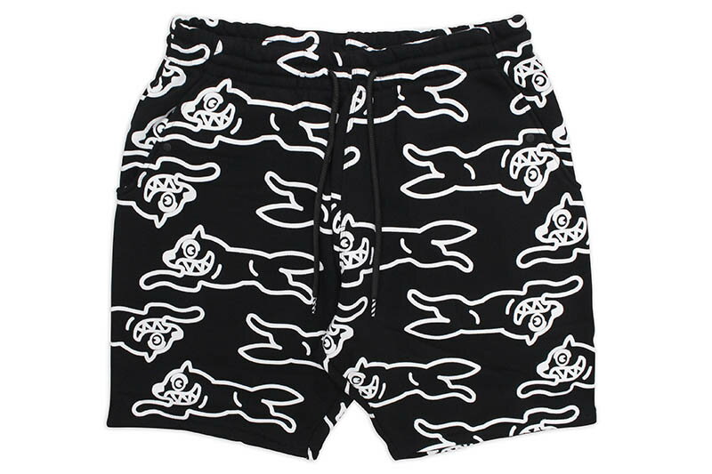 ICECREAM BOW WOW SHORT (411-4107:BLACK)アイスクリーム/スウェットショーツ/ブラック