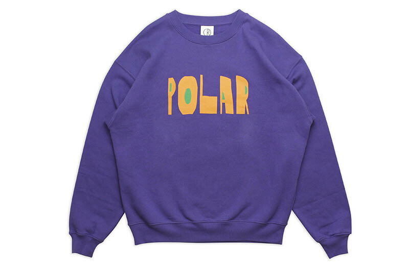 Rakuten - POLAR SKATE CO. CUT LOGO CREWNECK (PURPLE)ポーラースケート/クルーネックスウェット/パープル