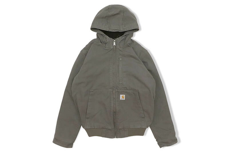 カーハート ジャケット メンズ Carhartt FULL SWING LOOSE FIT WASHED DUCK FLEECE-LINED ACTIVE JACKET (103371/039:GVL)カーハート/ウォッシュドダックフリースラインドアクティブジャケット/ジーブイエル