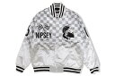 HEADGEAR CLASSICS NIPSEY HUSSLE SATIN VARSITY JACKET (HGC052-SJKT-25:WHITE)ヘッドギア—クラシックス/バーシティージャケット/ホワイト