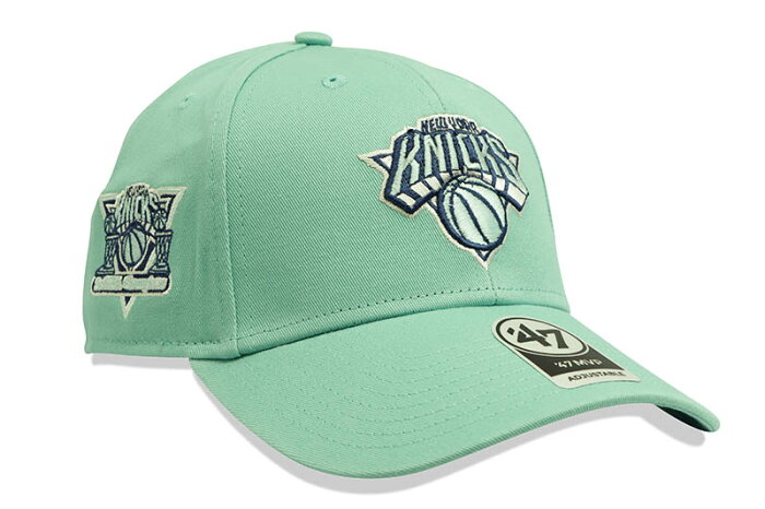'47 NEW YORK KNICKS CHAMPIONS LEGEND SURE SHOT '47 MVP CAP (TEAL BLUE)フォーティーセブン/アジャスターキャップ/ニューヨークニックス/メンズ/レディース/シンプル/男女兼用/サイズ調節