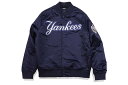 PRO STANDARD NEW YORK YANKEES WORDMARK SATIN JACKET (LNY632059:NAVY)プロスタンダード/サテンジャケット/ネイビー