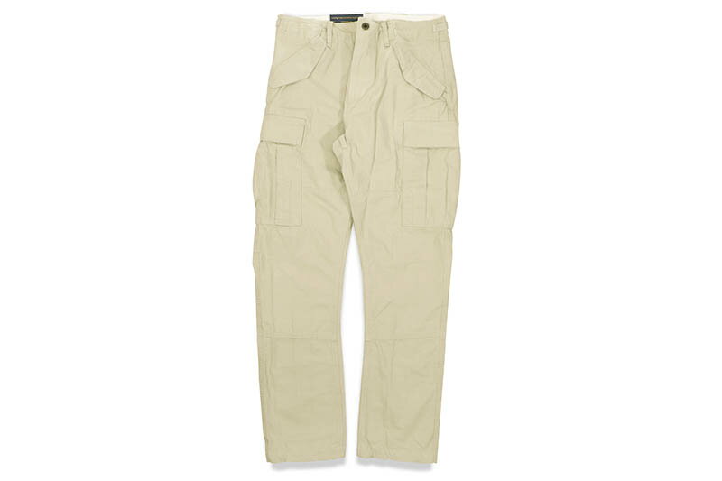 POLO RALPH LAUREN SLIM-FIT CANVAS CARGO PANTS (710850059004:KHAKI)ポロラルフローレン/キャンバスカーゴパンツ/カーキ