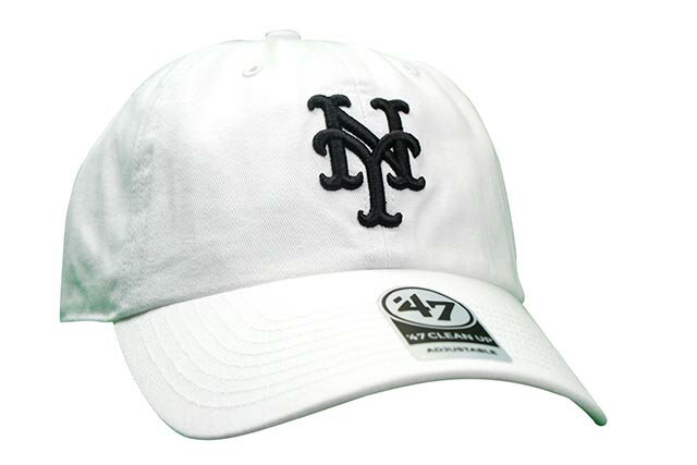 039 47 NEW YORK METS 039 47 CLEAN UP CAP(WHITE)フォーティーセブン/アジャスターキャップ/ニューヨークメッツ/メンズ/レディース/シンプル/男女兼用/サイズ調節