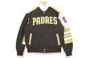 JH Design SAN DIEGO PADRES REVERSIVLE CLASSIC JACKET (PADN53CLS1)ジェイエイチデザイン/サンディエゴパドレス/MLB/リバーシブルジャケット/ブラウン