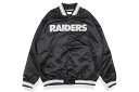 MITCHELL NESS OAKLAND RAIDERS LIGHTWEIGHT JACKET (STJKMG18013-ORA:BLACK)ミッチェル ネス/ライトウエイトジャケット/オークランドレイダース/ブラック