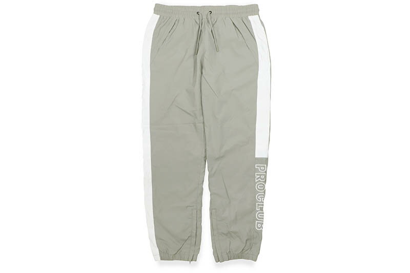 PRO CLUB FULL COURT WINDBREAKER PANTS (GRAY/WHITE) 03PC0503 15PC0507プロクラブ/ウインドブレーカーパンツ/グレー×ホワイト