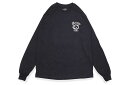 THE SMOKER'S CLUB L/S MEMBER T-SHIRT (BLACK/WHITE)ザ・スモーカーズ・クラブ/ロングスリーブティーシャツ/ブラック×ホワイト