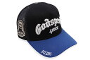 GODSPEED NEW YORK GS FOREVER TRUCKER HAT (BLACK/ROYAL VISOR)ゴッドスピード ニューヨーク/メッシュトラッカーキャップ/アジャスターキャップ/ブラック×ロイヤルバイザー