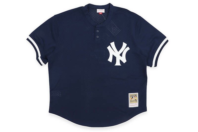 MITCHELL & NESS AUTHENTIC MESH BP JERSEY (NEW YORK YANKEES/1995:DEREK JETER/#2/NAVY) ABPJ3003ミッチェル&ネス/(ヘンリーネック)メッシュベースボールジャージ/ニューヨークヤンキース/ネイビー