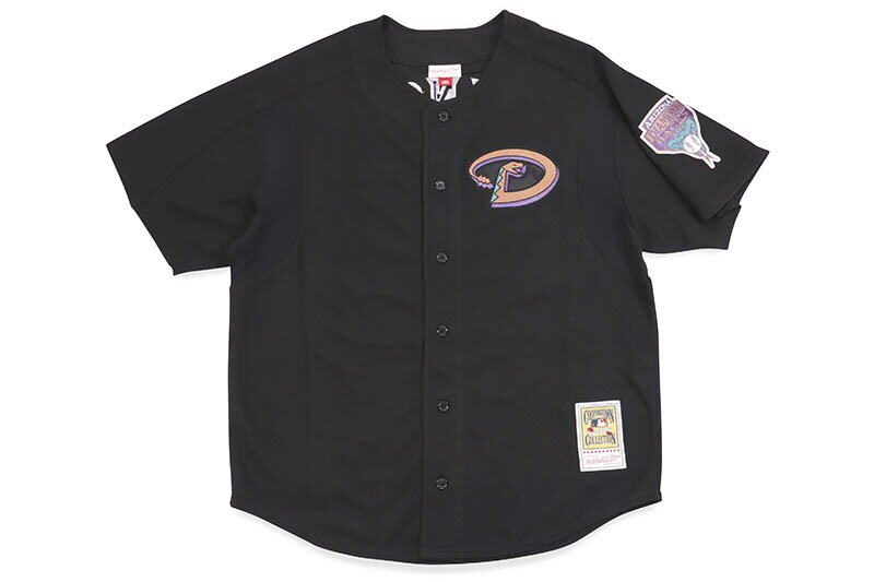 MITCHELL & NESS AUTHENTIC MESH BP BF JERSEY (ARIZONA DIAMONDBACKS:D LOGO/2003:RANDY JOHNSON/#51/BLACK) ABBF3333ミッチェル&ネス/(ボタンフロント)メッシュベースボールジャージ/アリゾナダイアモンドバックス/ブラック