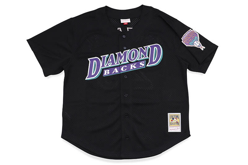 MITCHELL & NESS AUTHENTIC MESH BP BF JERSEY (ARIZONA DIAMONDBACKS/1999:LUIS GONZALEZ/#20/BLACK) ABBF3094ミッチェル&ネス/(ボタンフロント)メッシュベースボールジャージ/アリゾナダイアモンドバックス/ブラック