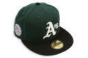 NEW ERA OAKLAND ATHLETICS 59FIFTY FITTED CAP (1987 ALL-STAR GAME CUSTOM SIDE PATCH/GREY UNDER VISOR/DARK GREEN BLACK)j[G/tBbebhLbv/MLB/I[NhAX`bNX/coO[