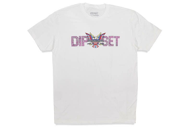 DIPSET COUTURE CLASSIC S/S T-SHIRT (WHITE/PINK PAISLEY)ディップセット クチュール/ショートスリーブティーシャツ/ホワイト