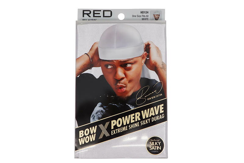 RED BY KISS x BOW WOW POWER WAVE EXTREME SHINE SILKY DURAG (HD124:WHITE)レッドバイキス/ドゥーラグ/スポーツ/ライフスタイル/ホワイト
