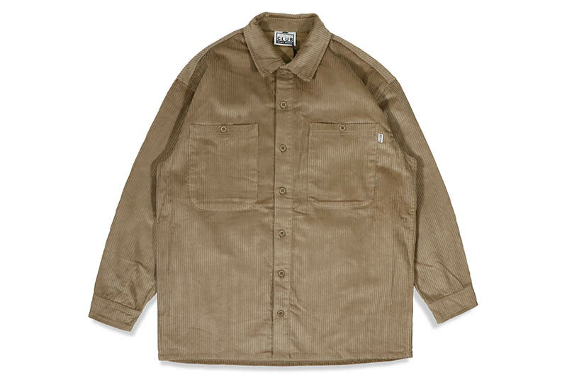 楽天GROW AROUND グロウアラウンドPRO CLUB HEAVYWEIGHT CORDUROY OVERSHIRT （KHAKI） 21PC0202プロクラブ/コーデュロイシャツ/カーキ