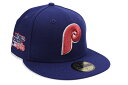 NEW ERA PHILADELPHIA PHILLIES 59FIFTY FITTED CAP (1983 WORLD SERIES CUSTOM SIDE PATCH/GREY UNDER VISOR/DARK ROYAL)ニューエラ/フィッテッドキャップ/フィラデルフィアフィリーズ/ダークロイヤル/ツバ裏グレイ