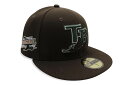 NEW ERA TAMPA BAY DEVIL RAYS 59FIFTY FITTED CAP (1998 INAUGURAL SEASON CUSTOM SIDE PATCH/DARK GREEN UNDER VISOR/WALNUT)ニューエラ/フィッテッドキャップ/MLB/タンパベイデヴィルレイズ/ウォルナット/ツバ裏ダークグリーン