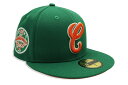 NEW ERA CHICAGO WHITE SOX 59FIFTY FITTED CAP (COMISKEY PARK 75YEARS CUSTOM SIDE PATCH/ORANGE UNDER VISOR/KELLY GREEN)ニューエラ/フィッテッドキャップ/MLB/シカゴホワイトソックス/ケリーグリーン/ツバ裏オレンジ