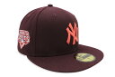 NEW ERA NEW YORK YANKEES 59FIFTY FITTED CAP (2009 WORLD SERIES CUSTOM SIDE PATCH/LAVA RED UNDER VISOR/MAROON)j[G/tBbebhLbv/MLB/j[[NL[X/}[/coobh