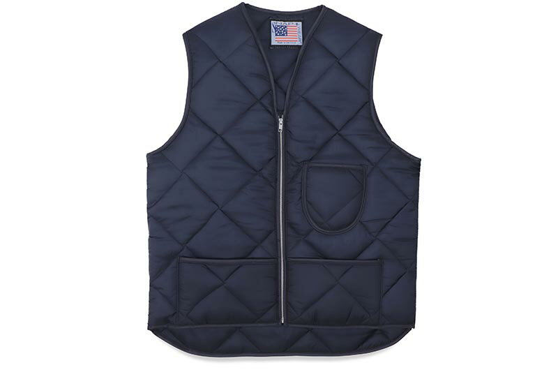 楽天GROW AROUND グロウアラウンドSNAP'N'WEAR QUILTED NYLON VEST WITH KIDNEY FLAP （#300:NAVY）スナップンウエアー/キルテッドナイロンベスト/ネイビー