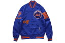 PRO STANDARD NEW YORK METS OLD ENGLISH LOGO SATIN JACKET (LNY633530:ROYAL BLUE)プロスタンダード/サテンジャケット/ロイヤルブルー