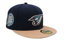 NEW ERA TORONTO BLUE JAYS 59FIFTY FITTED CAP (30TH ANNIVERSARY CUSTOM SIDE PATCH/COBALT UNDER VISOR/OCEANSIDE PEACH)j[G/tBbebhLbv/MLB/ggu[WFCY/I[VTCh/coRog