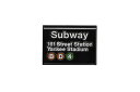 MTA YANKEE STADIUM SUBWAY SIGN ENAMEL PINGeB[G[/L[X^WA/sob`/}`